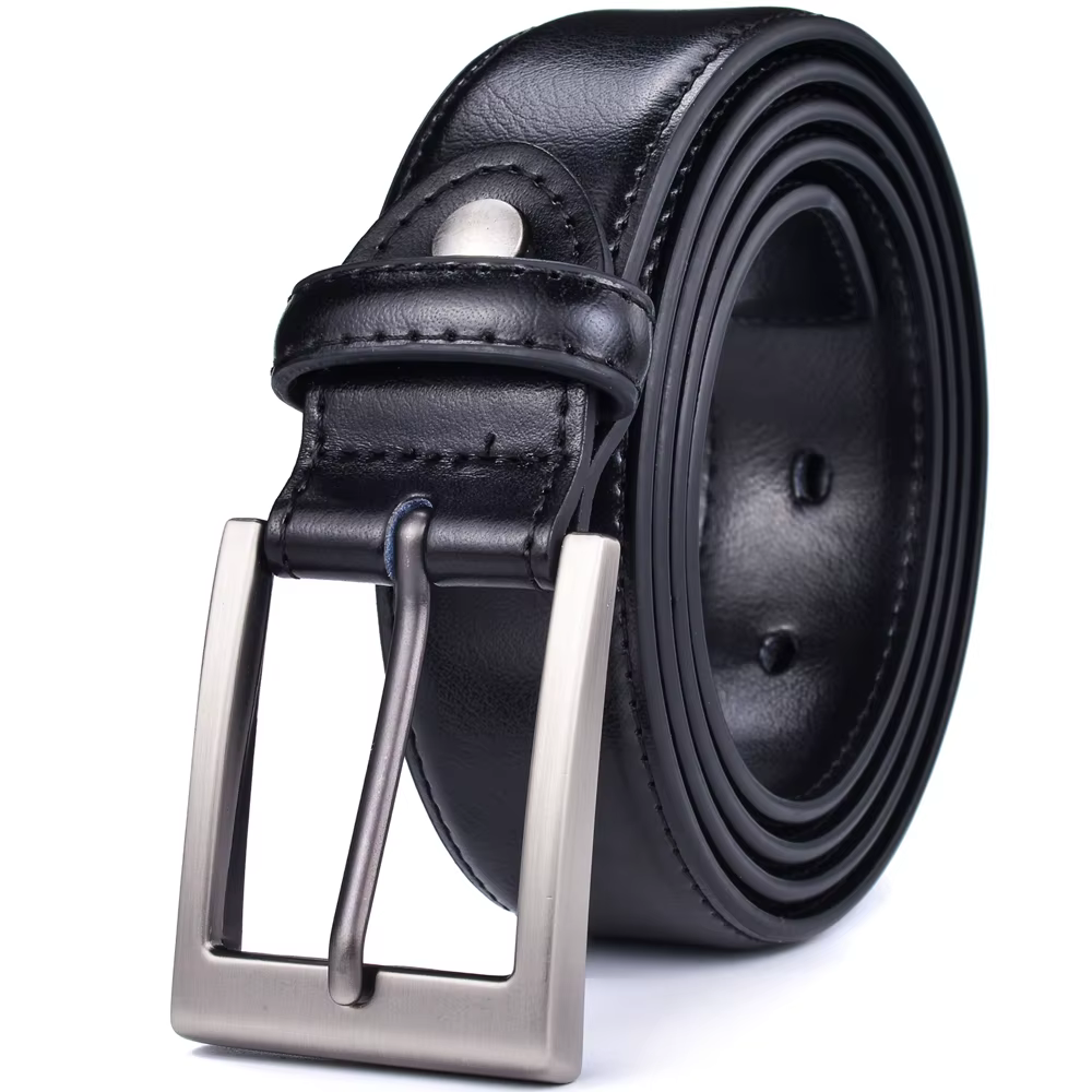 Ceinture en cuir véritable pour homme, tenue classique, faite à la main, pour le travail, les affair