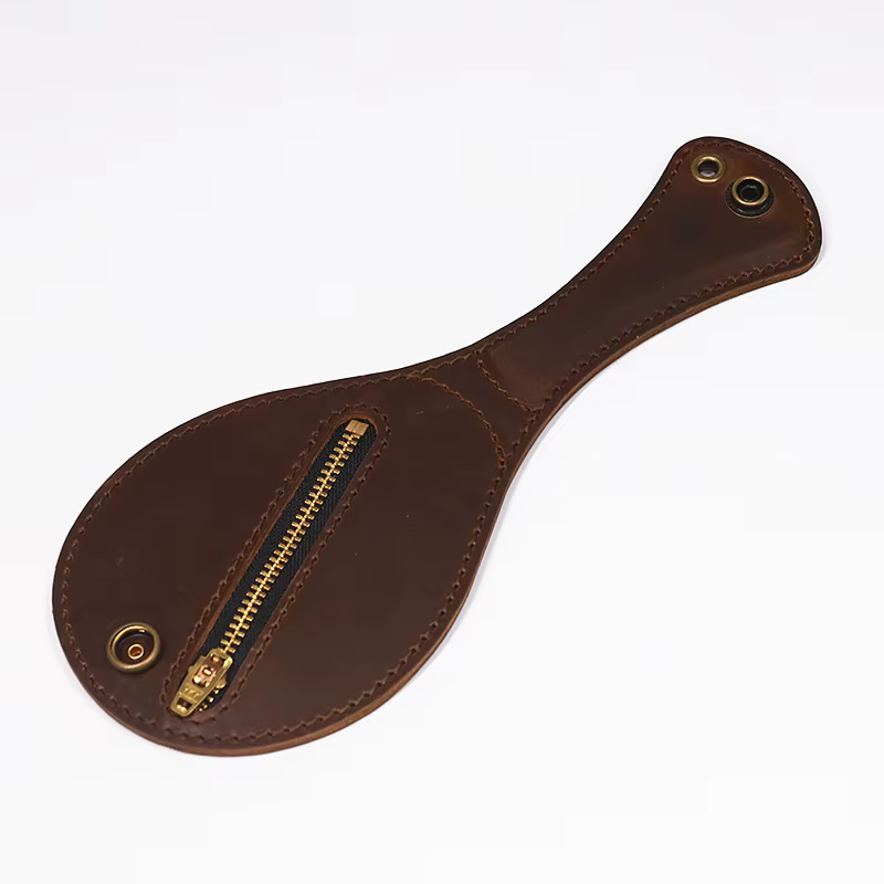 100% porte-monnaie en cuir véritable Boston cuir Sap Slap raquette Jacksap outil d'auto-défense mult