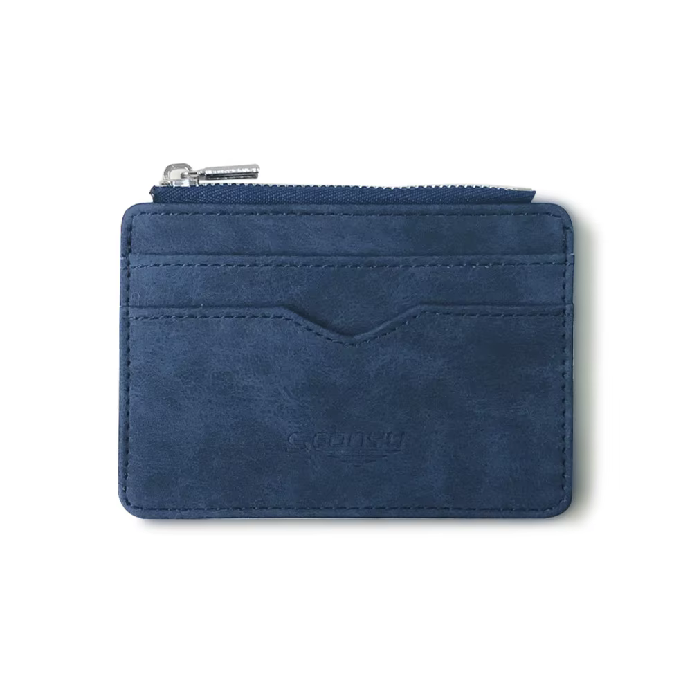 Petit portefeuille pour hommes, 5 emplacements pour cartes, pochette fine pour pièces de monnaie