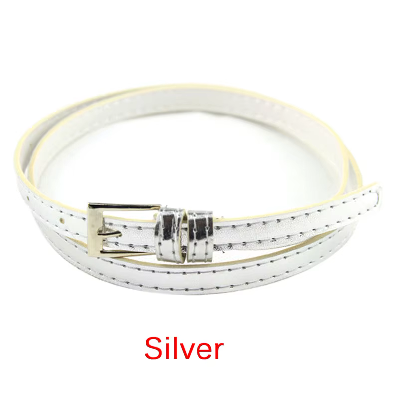 Ceinture fine en cuir pour femme, ceinture fine pour fille, ceinture étroite, mode pour femme, 1 PC