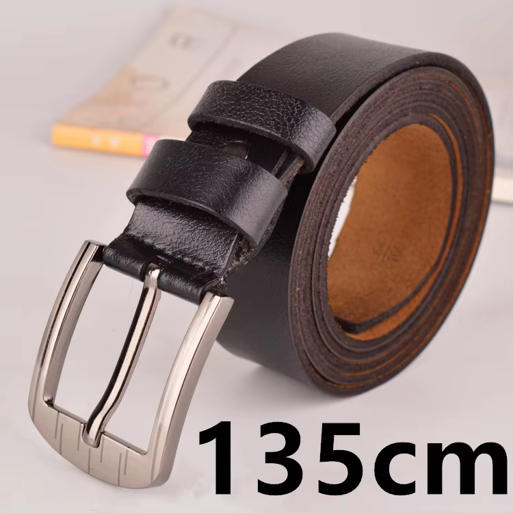 135 cm-160 cm de Long hommes en cuir véritable grande taille ceinture classique décontracté concepte