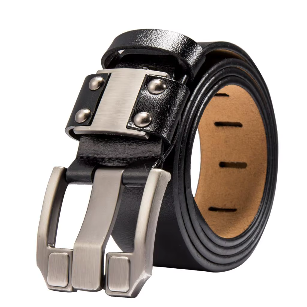 Bagressions DENIM-Ceinture en cuir de vachette véritable pour homme, marque de luxe, sangle pour jea