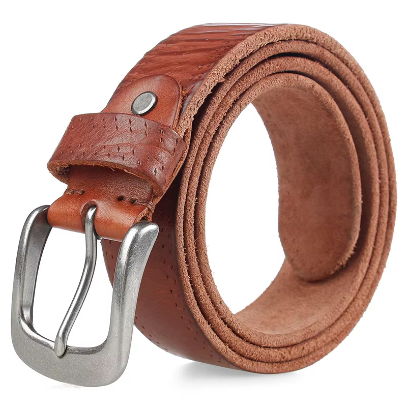 MEDYLA-Ceinture en cuir véritable pour homme, Peau naturelle, Vintage Cowboys, Designer de luxe, San