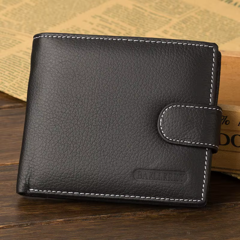 Portefeuille multifonction en cuir avec poche à monnaie pour homme, marque d'hectare, qualité supéri