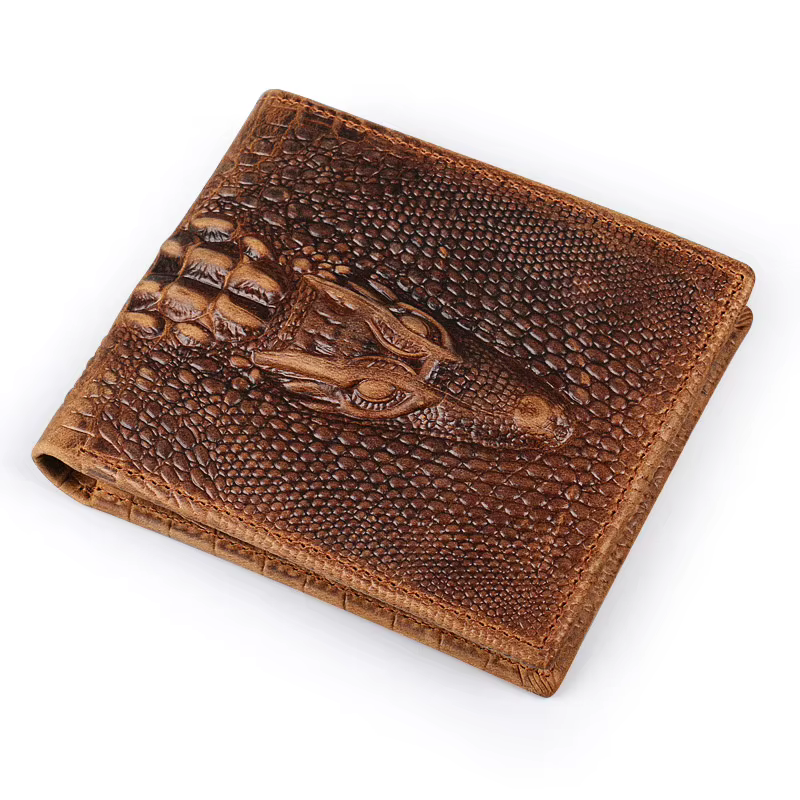 Ruil – portefeuille rétro en cuir de vache véritable pour homme, nouveau, décontracté, en forme de C