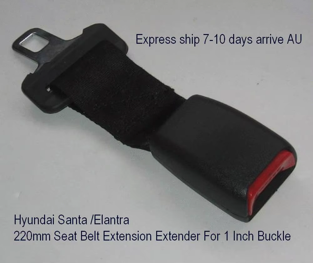 Extension de ceinture de sécurité pour boucle de 25 mm de large, ajoute 220 mm de longueur
