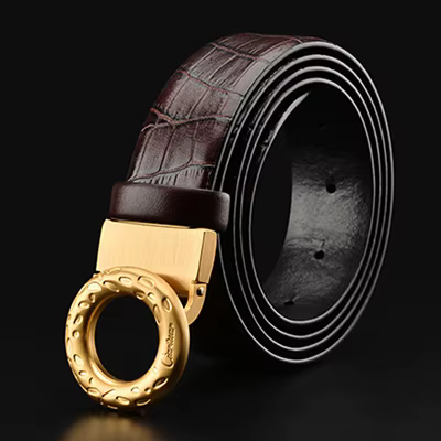 Nouvelle ceinture tendance 2026 pour homme et femme, en cuir véritable, pour pantalon, de luxe, avec