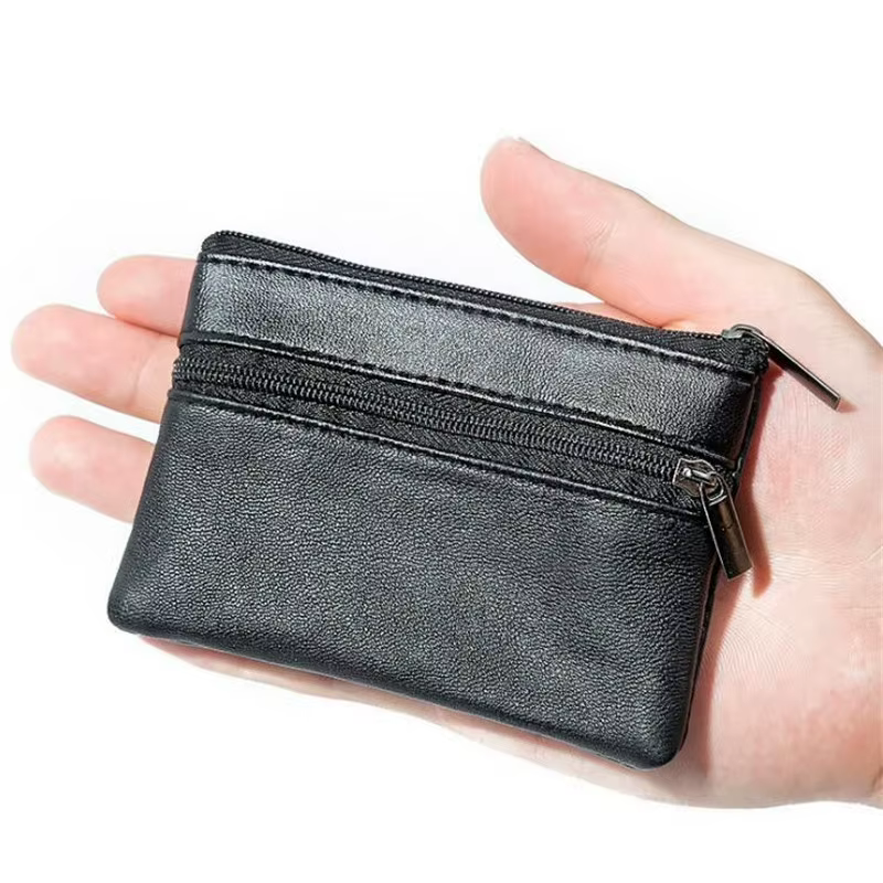 Porte-monnaie hommes petit sac portefeuille changement sacs à main fermeture éclair sacs d'argent po