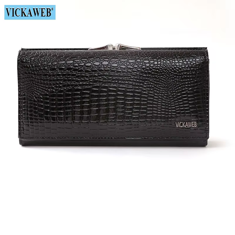 Cadeau gratuit portefeuille femmes en cuir moraillon magnétique marque de luxe dames Long porte-monn