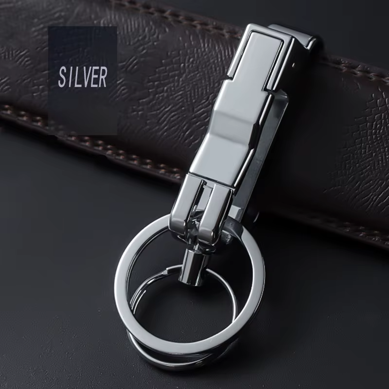 Ceinture haut de gamme tendance pour hommes, anneau de boucle de clé de voiture, créatif, Simple, ta