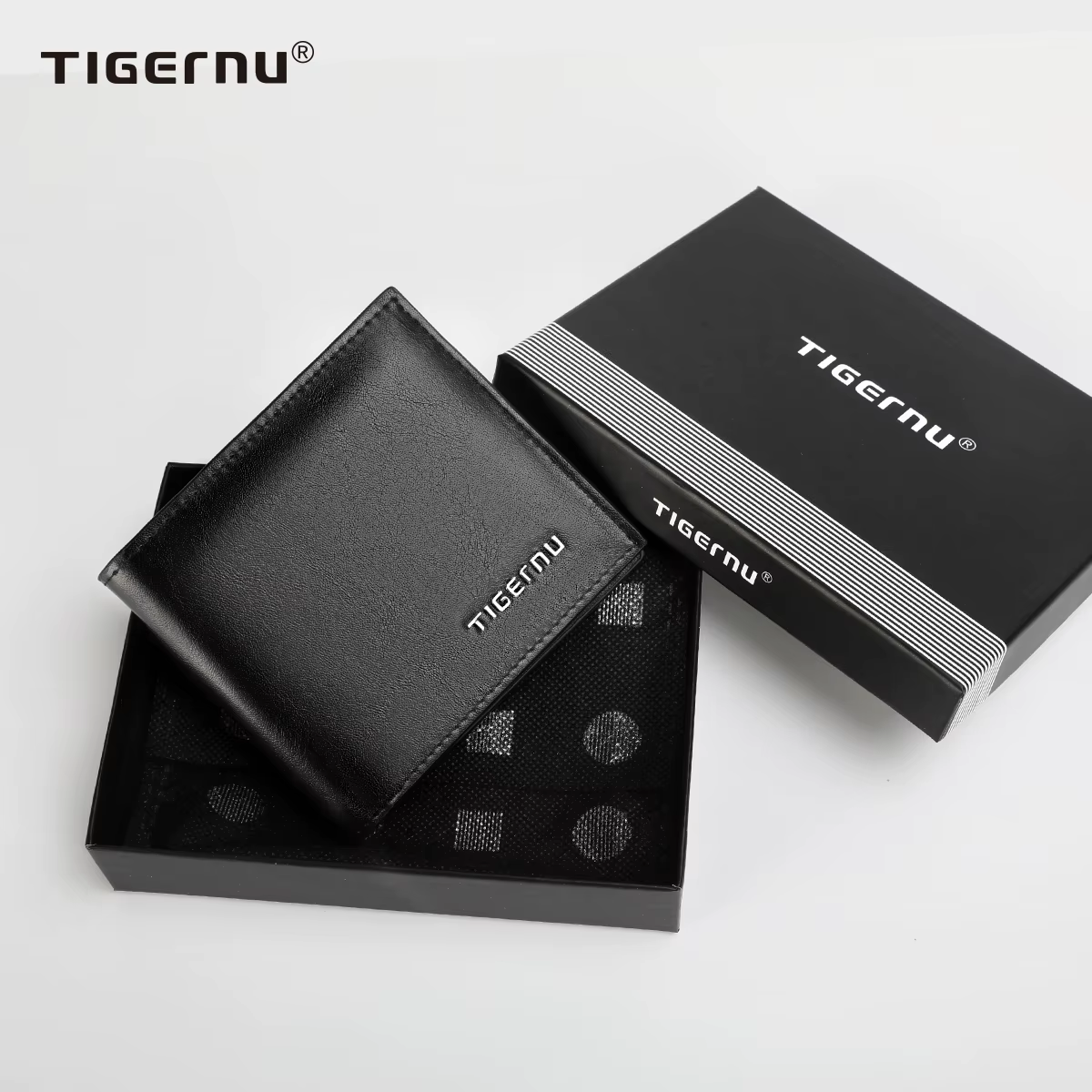 Tigernu haute qualité portefeuilles hommes mince porte-monnaie mâle porte-carte de visite pour homme