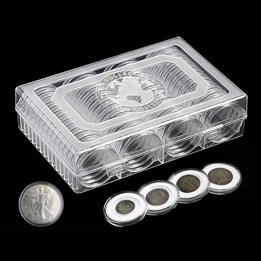 Boîte de collecte pour pièces de monnaie, porte-monnaie, capsules de stockage, boîtes de protection,