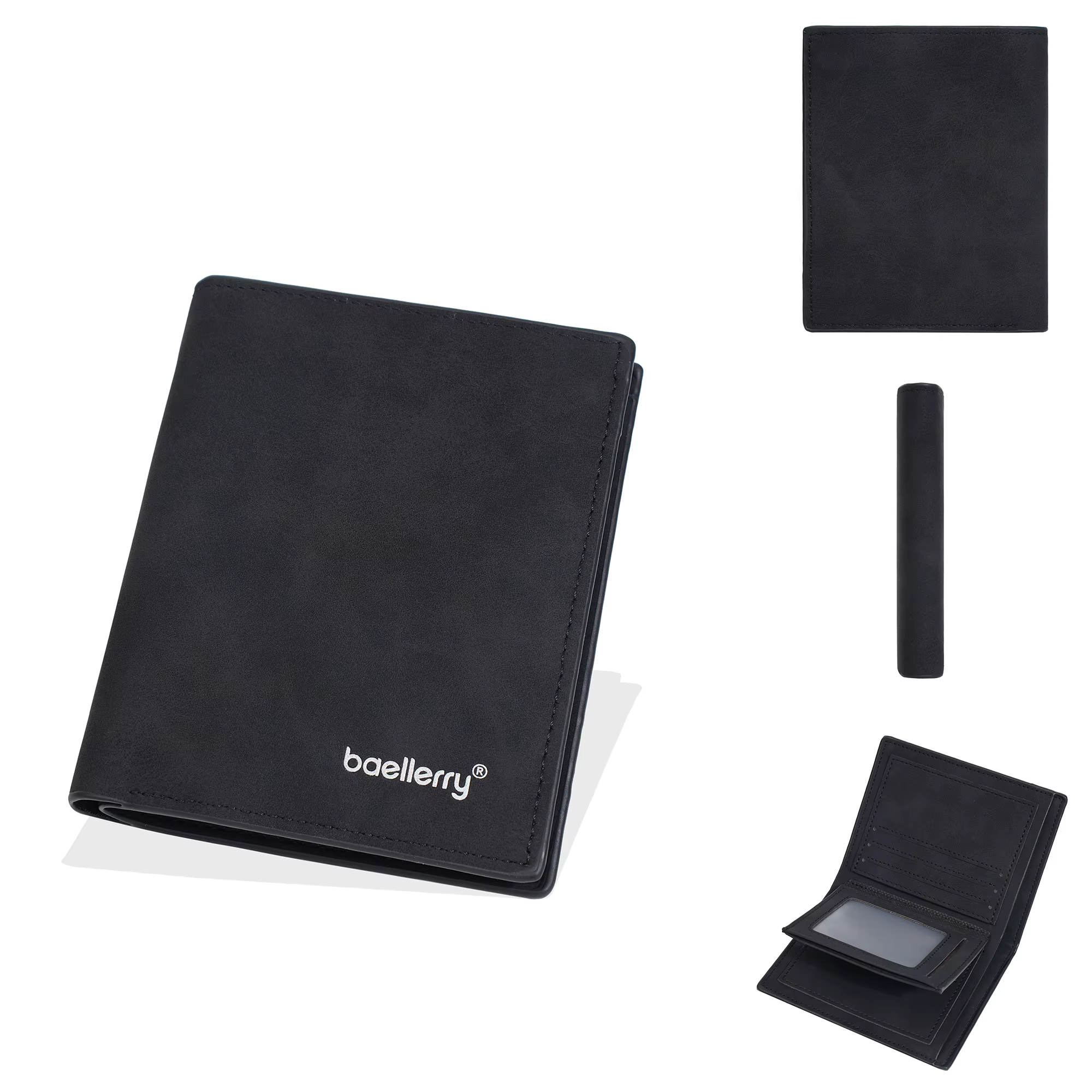 Baellerry haute qualité hommes court portefeuille porte-Photo Simple mince mâle porte-monnaie porte-