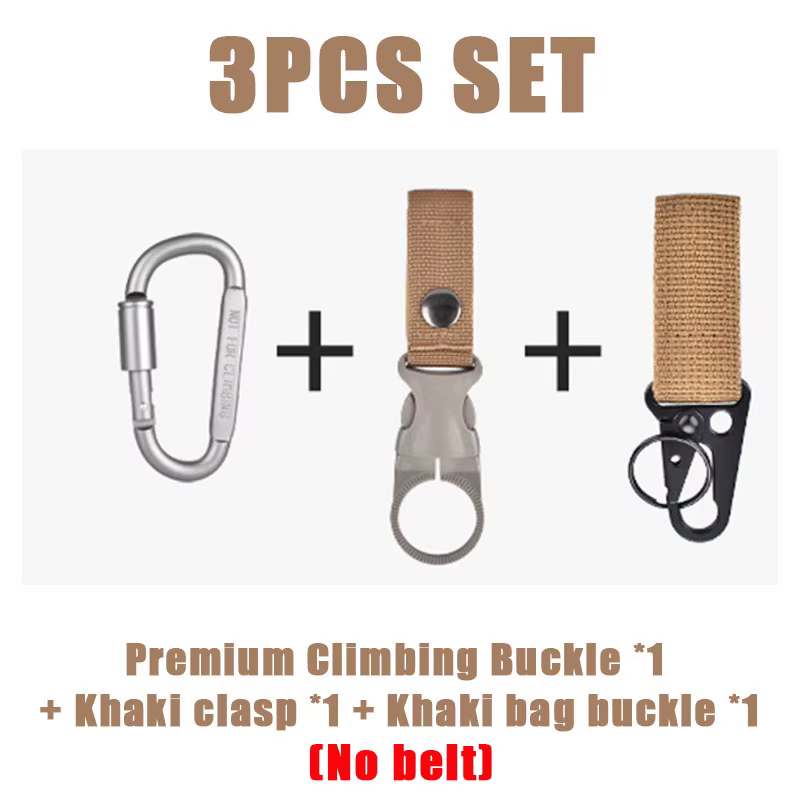 Ceinture tactique à dégagement rapide pour hommes, ceinture en toile Durable avec mousquetons à croc