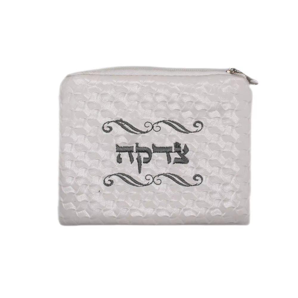 Mini portefeuille juif pour femmes et hommes, porte-monnaie en Pu, broderie hébreu