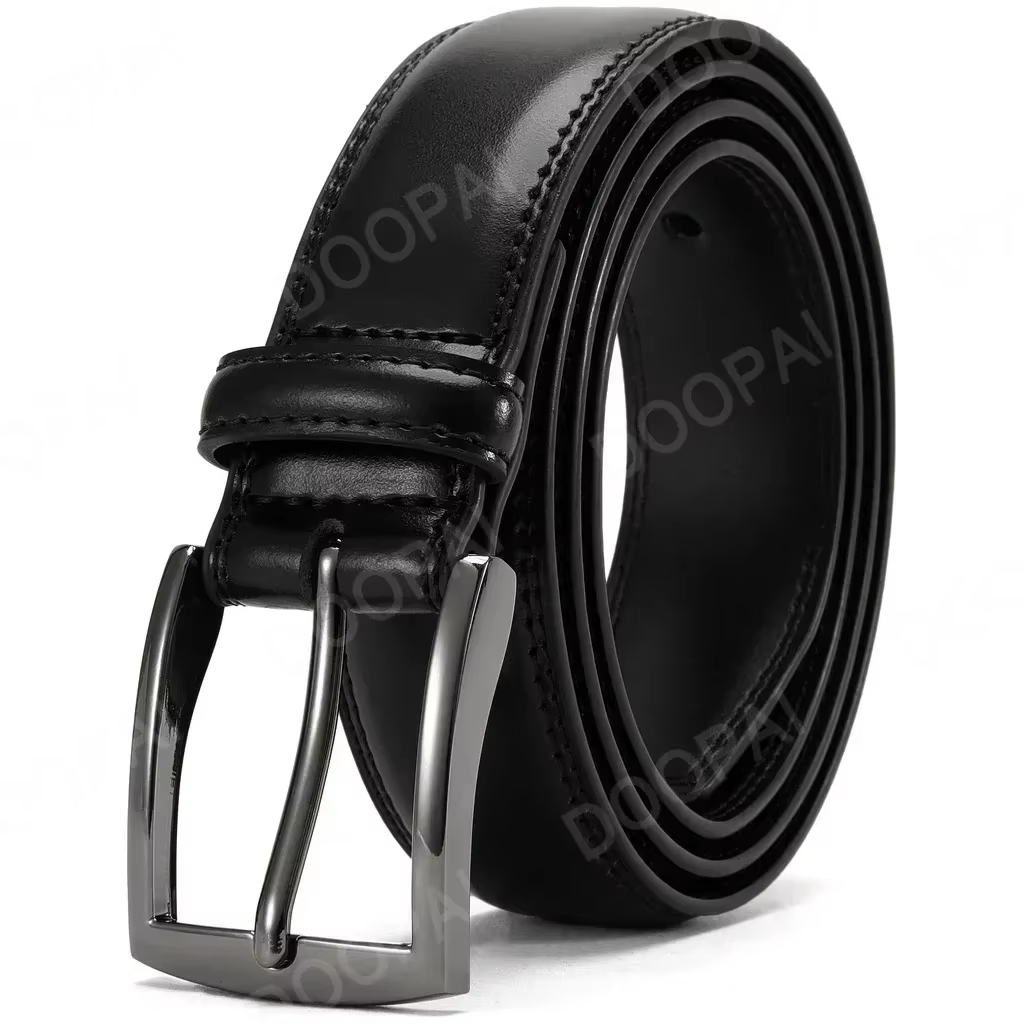 Hommes ceintures hommes Vintage ceinture décontractée noir boucle ardillon métal automatique boucle
