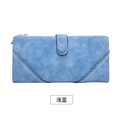 Pochette longue d'un hectare en cuir PU pour femme, pochette pliante multi-cartes, grande capacité,