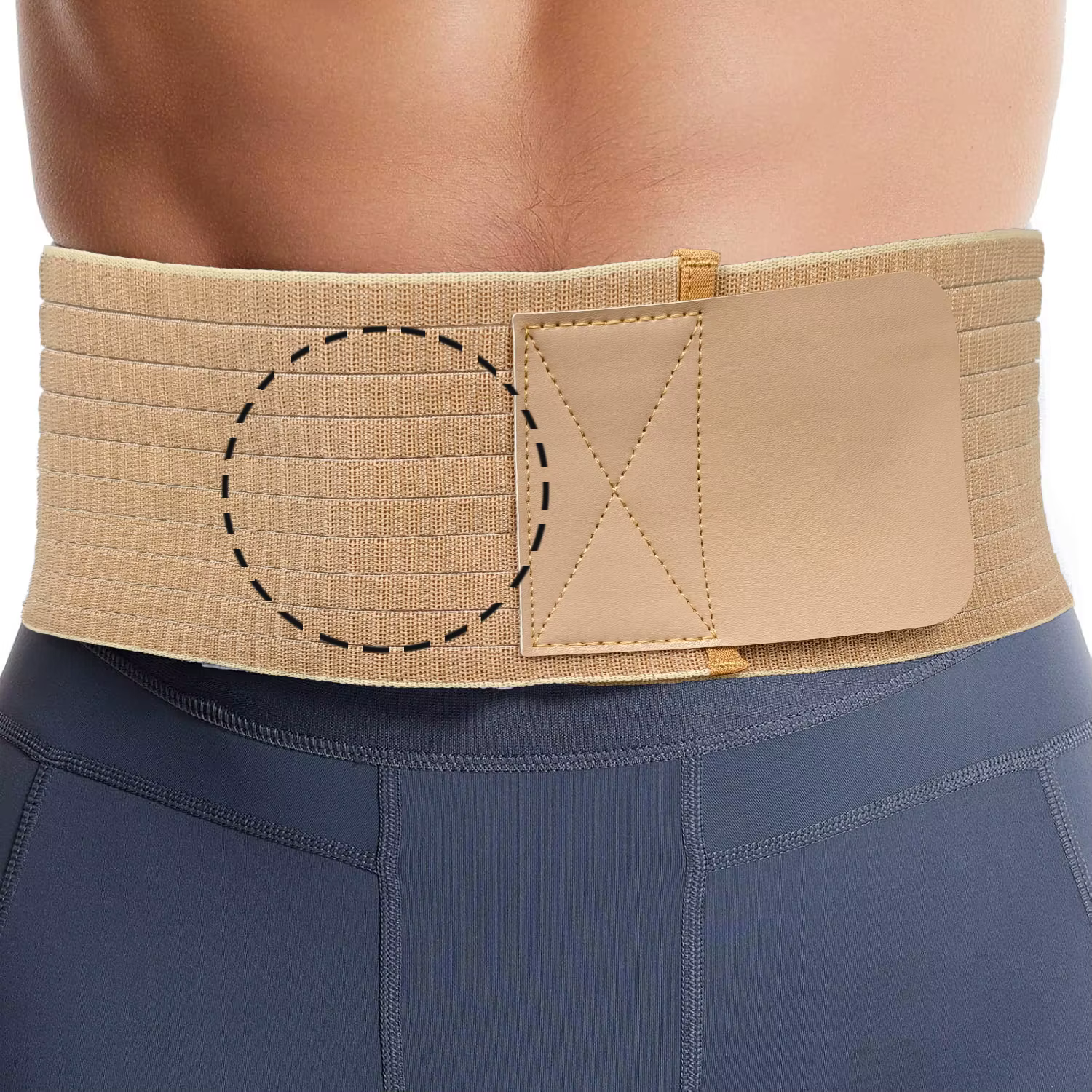 Ceinture pour hernie ombilicale pour hommes et femmes, bande abdominale avec coussinet de soutien po