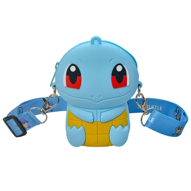 Porte-monnaie Pokemon Pikachu, figurines d'anime, modèle de dessin animé, portefeuille en silicone, 