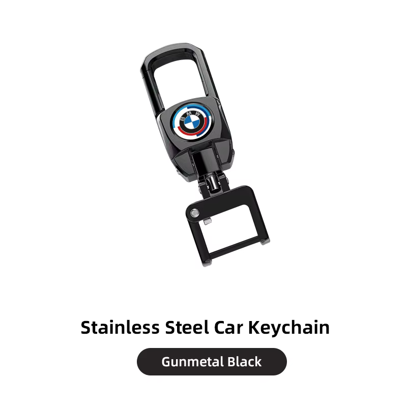Porte-clés de voiture en métal avec boucle de ceinture et mousqueton pour BMW X1 X2 X3 X5 X4 X6 X7 G