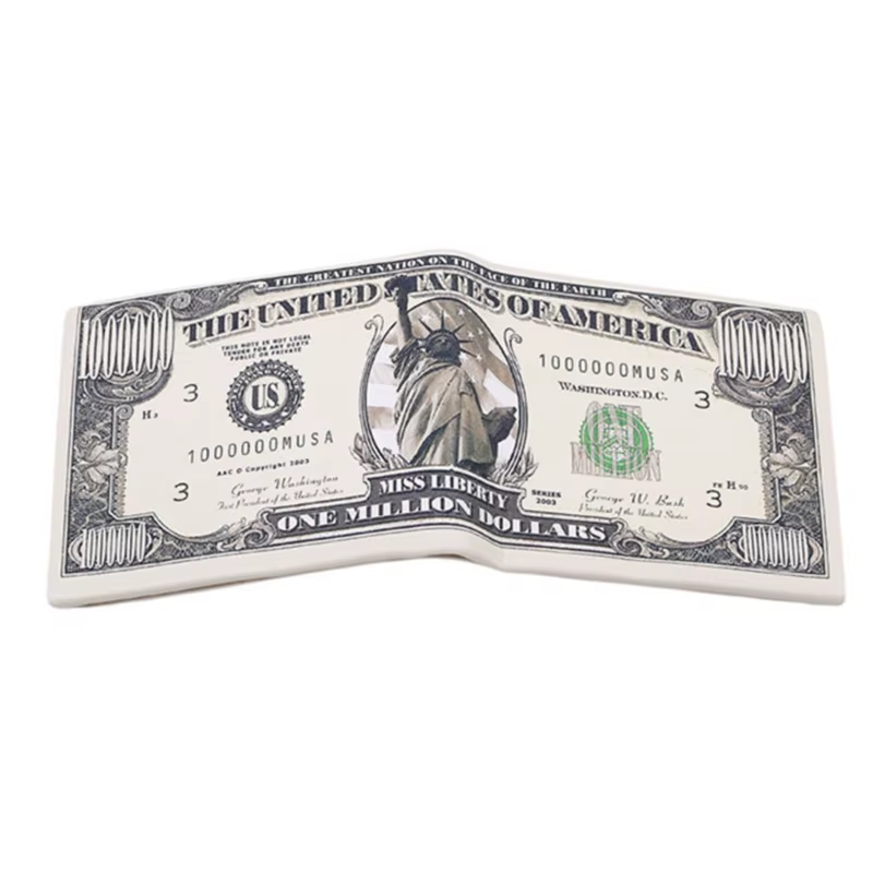 Hommes argent toile portefeuilles crédit porte-carte d'identité sacs sacs sacs à main monnaie Notes