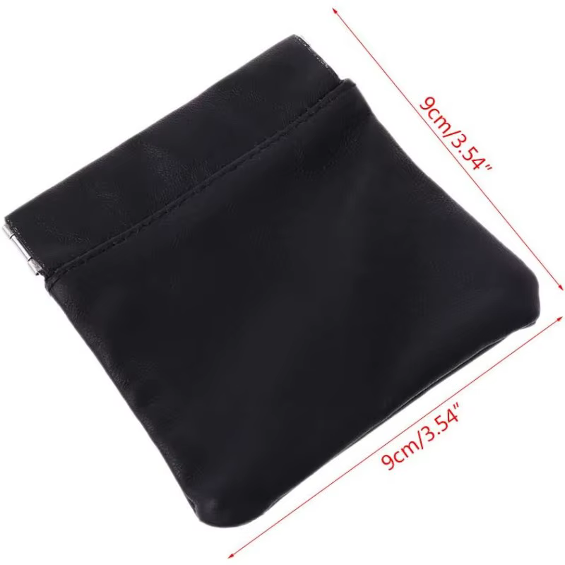 Porte-monnaie en cuir court portefeuille sac femmes hommes petit Mini enfants fille argent changemen