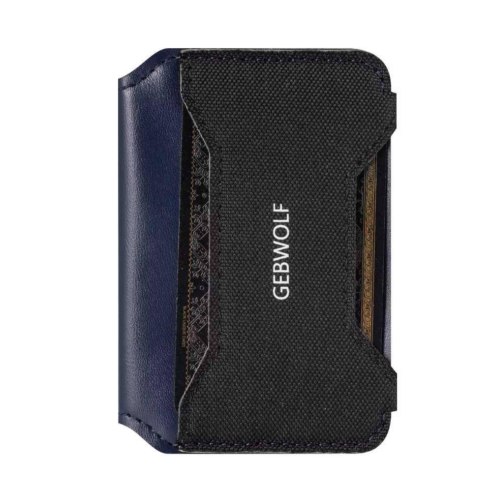 Porte-cartes fin en cuir, petit portefeuille de poche avant avec fermeture magnétique, blocage RFID,