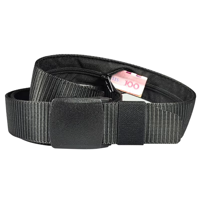 Voyage caché argent Anti-vol ceinture de taille bricolage sangle ceinture taille Packs pochette port
