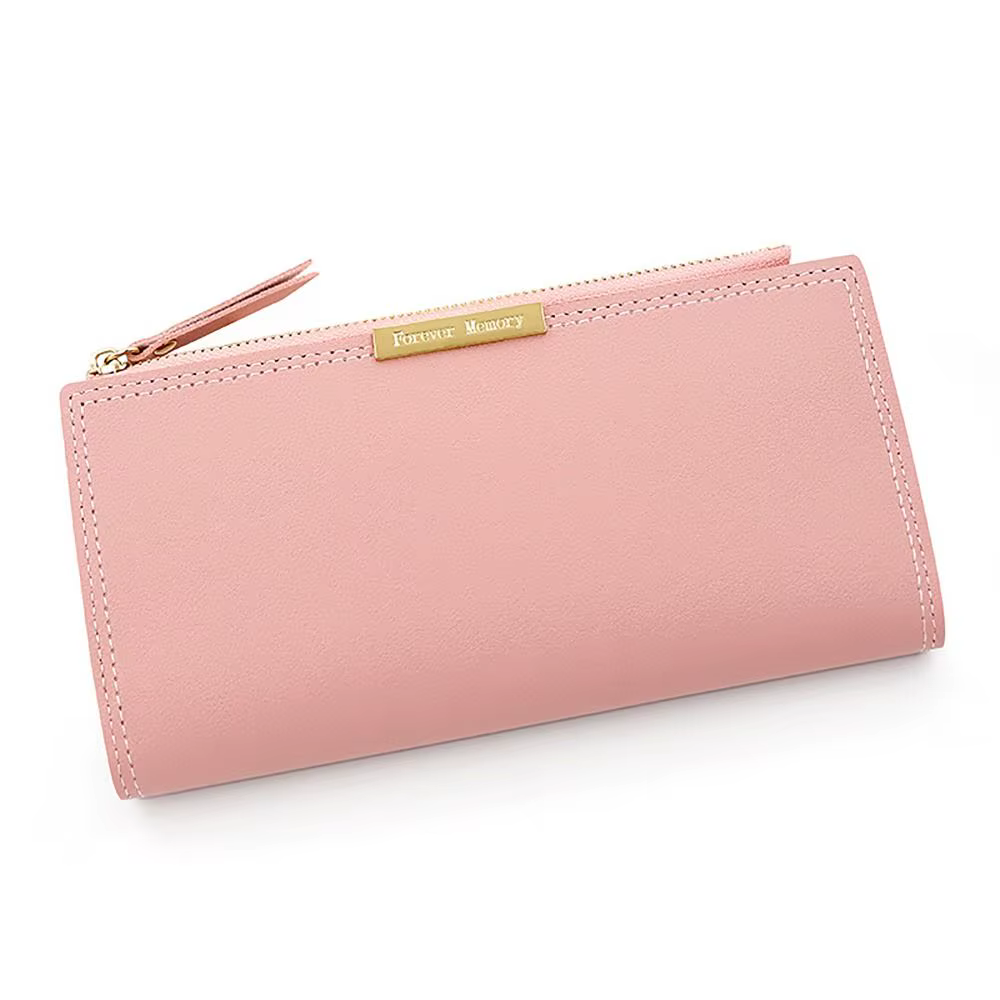Portefeuille Long multi-cartes pour femmes, porte-cartes Portable en cuir PU, porte-Photo, compartim