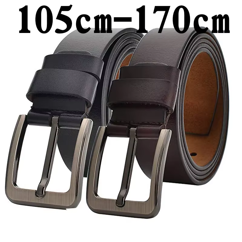 CEXIKA 2024 ceinture en cuir véritable hommes 140 150 160 170 cm grande taille ceintures de créateur