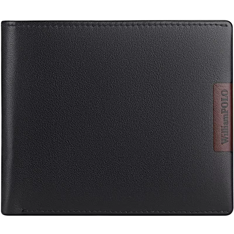 Portefeuille en cuir pour hommes, court, souple, en cuir de vache véritable, nouvelle marque tendanc
