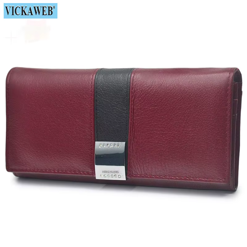 Cadeau gratuit femmes portefeuilles marque Design haute qualité en cuir portefeuille femme moraillon