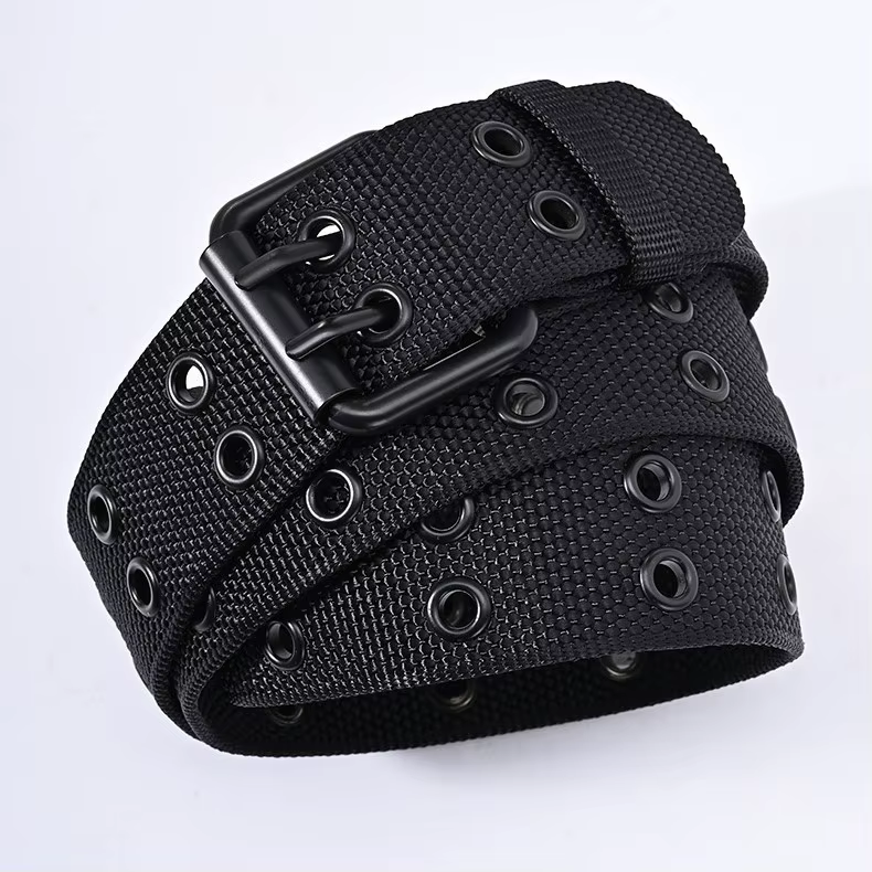 Nouveaux hommes respirant en Nylon tissu ceinture de sport de plein air ceinture boucle ardillon pan