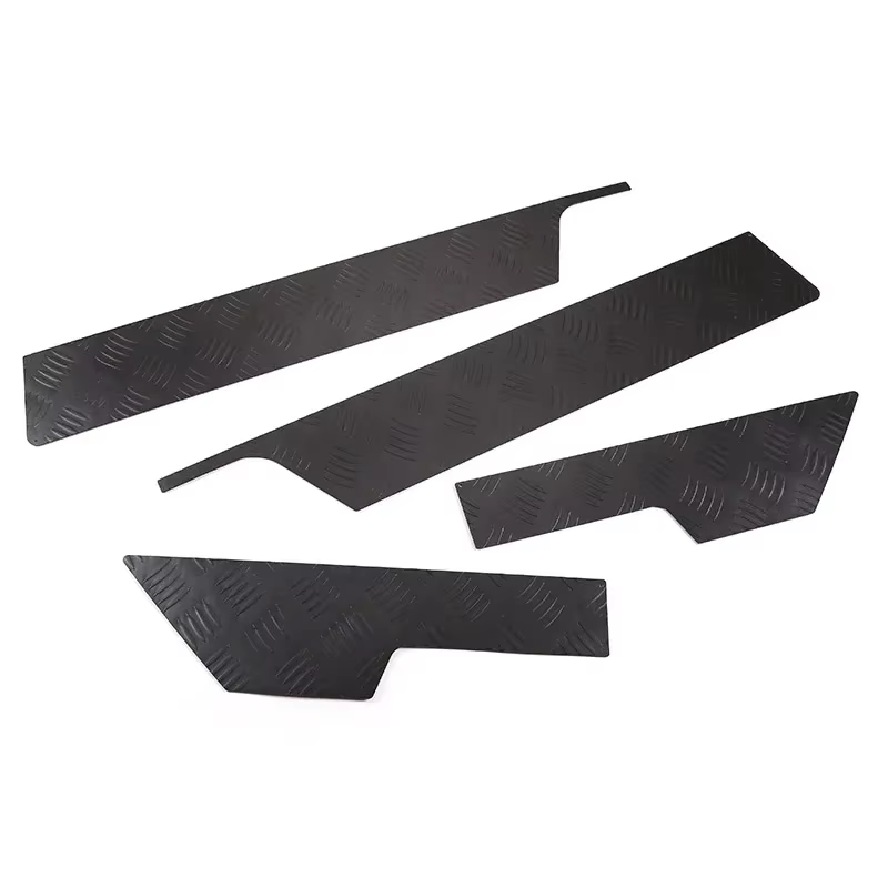 Protection de porte de voiture en acier inoxydable, panneau de protection anti-rika, garniture de co