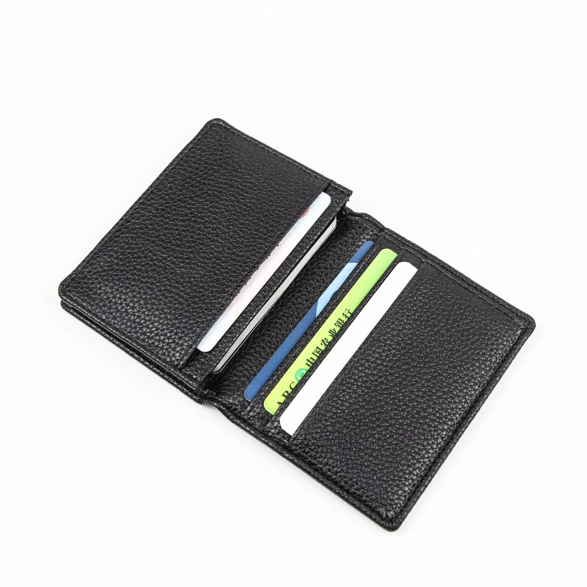 Porte-cartes de visite en cuir véritable, étui pour cartes de visite, portefeuille pour cartes de cr