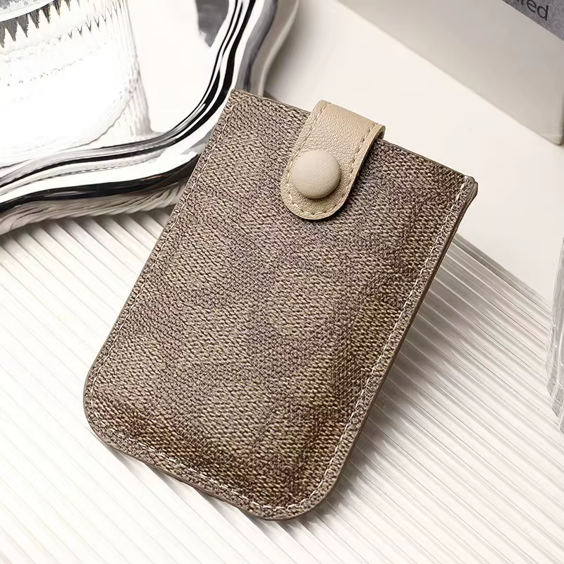 Porte-cartes en cuir PU de luxe, 1 pièce, 2026 #   Portefeuilles fins et compacts, organisateur à pl
