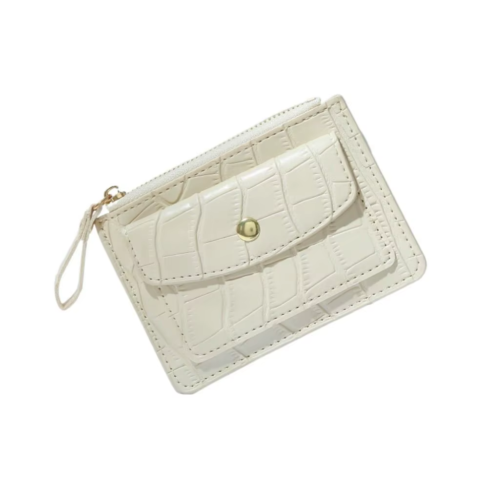 Porte-carte d'identité court sac à main motif Crocodile mode sac d'argent sac à main portefeuilles c