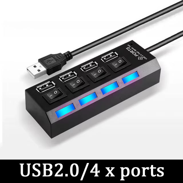 Adaptateur HUB USB 2.0 multi-ports haute vitesse, extenseur de Hub USB 3.0, séparateur USB, extensio