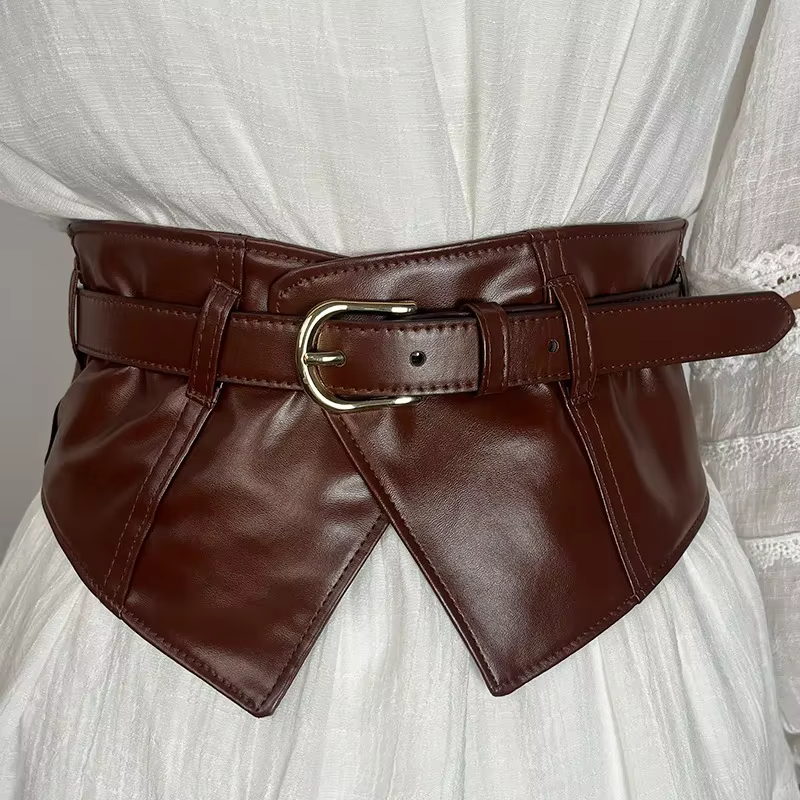 Ceinture pour femmes, ceinture décorative avec jupe et chemise, joint de taille noir, élastique, sim