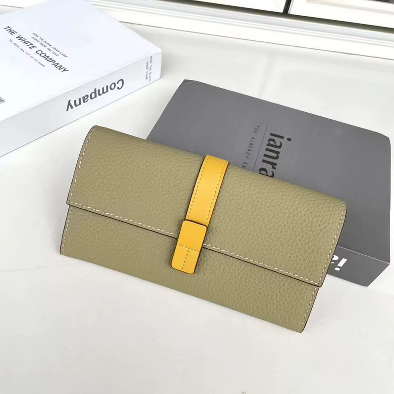 Nouveau portefeuille femme longue boucle en cuir multi-carte espace pour téléphone portable couleur 
