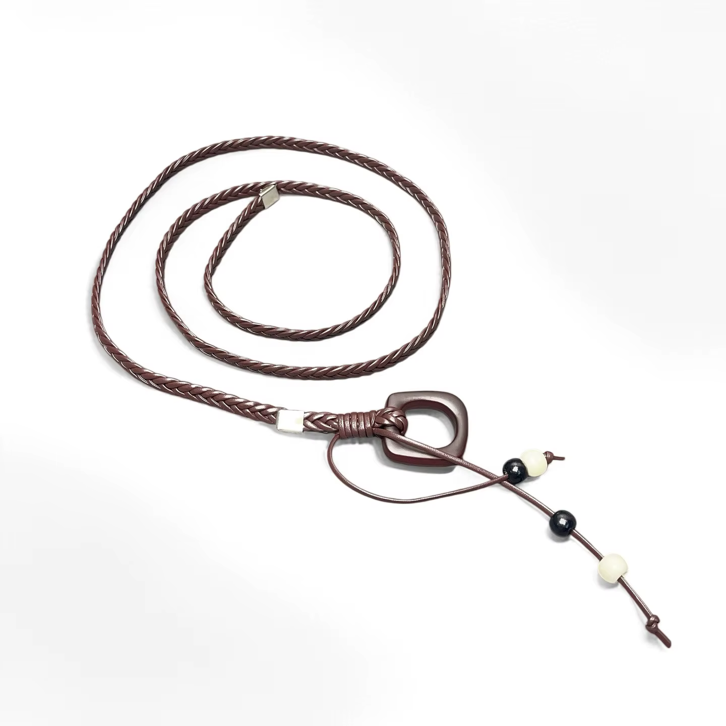 Ceinture fine tressée bohème tendance pour femme – Ceinture polyvalente et originale pour tenues ins