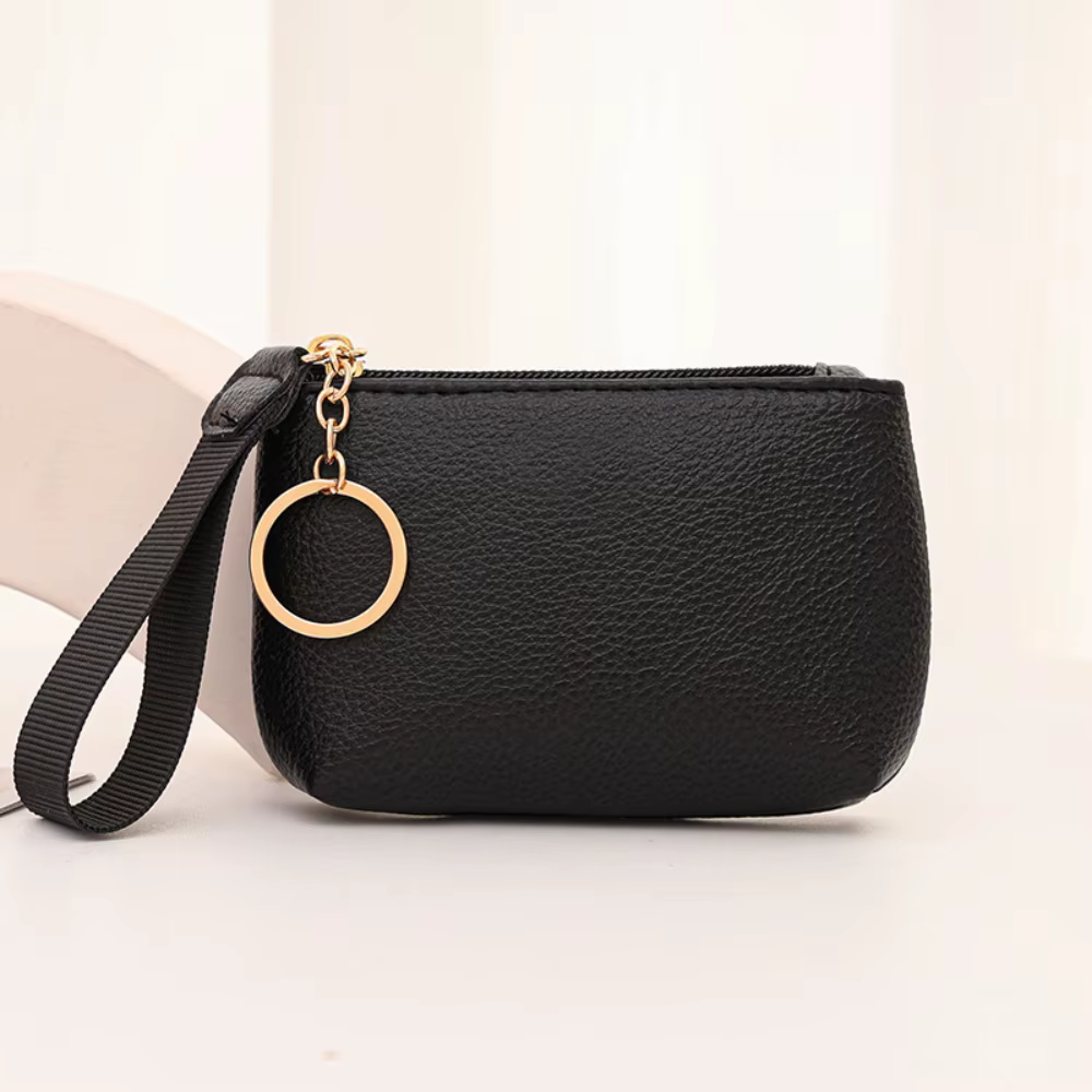 Porte-monnaie pratique à fermeture éclair, portefeuille pendentif, sac à monnaie en cuir Pu de haute