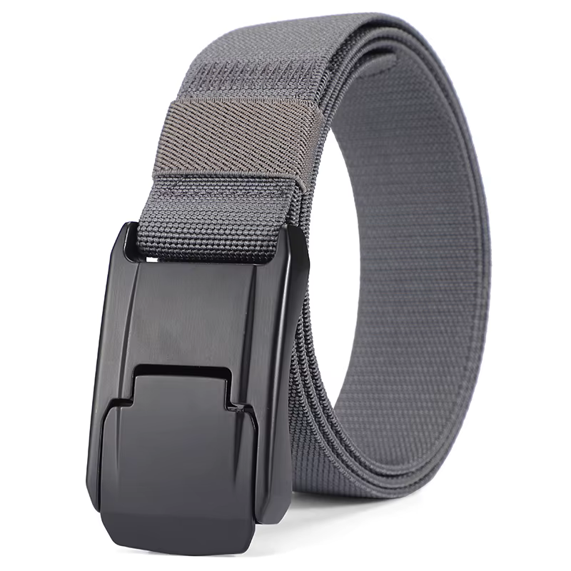 Nouvelle ceinture extensible pour hommes et femmes, boucle à dégagement rapide, solide, en vrai Nylo