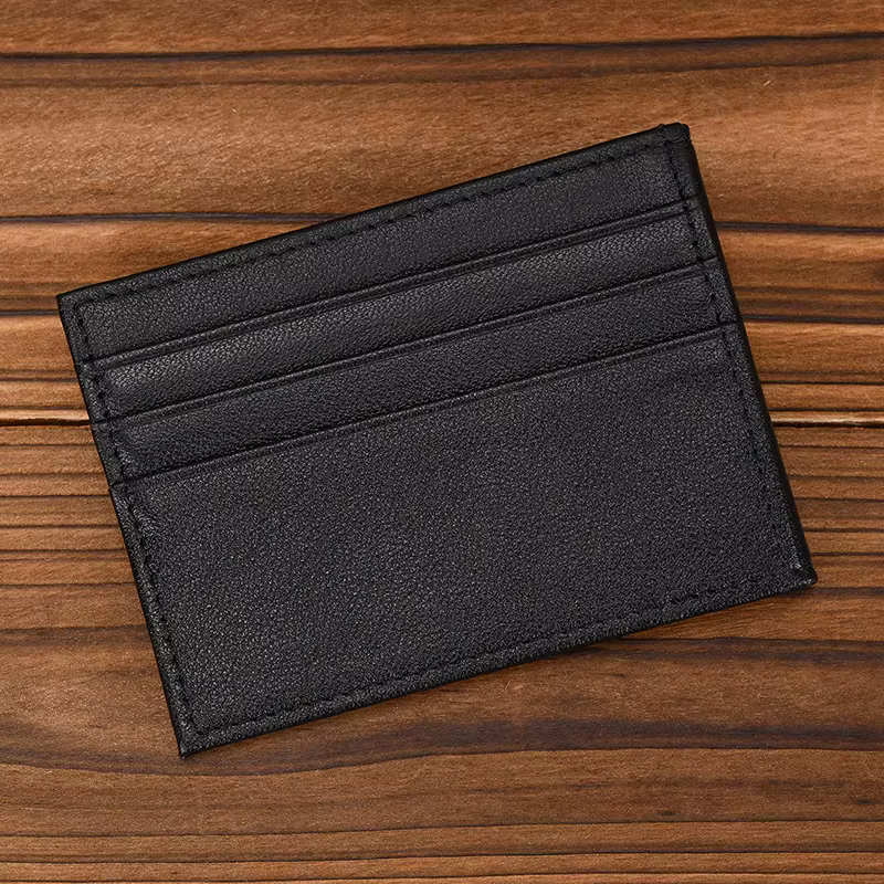 Portefeuille court décontracté pour hommes et femmes, cuir véritable, porte-cartes, cuir de vachette
