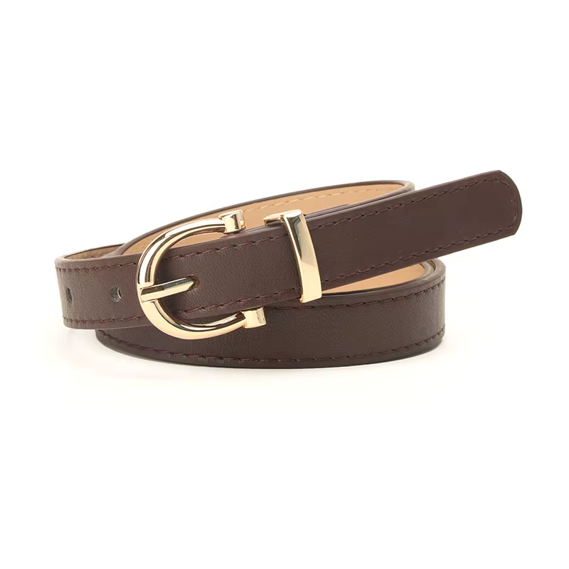 Ceinture en cuir de luxe pour femme, sangle, noir, marron, vert, environnement, robe, pantalon, fill