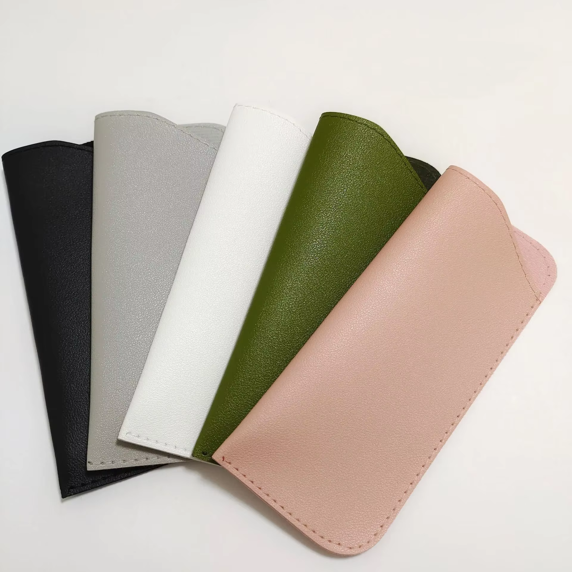 1pc Étui à lunettes souple en cuir PU tendance, étui à lunettes de lecture, housse de protection por