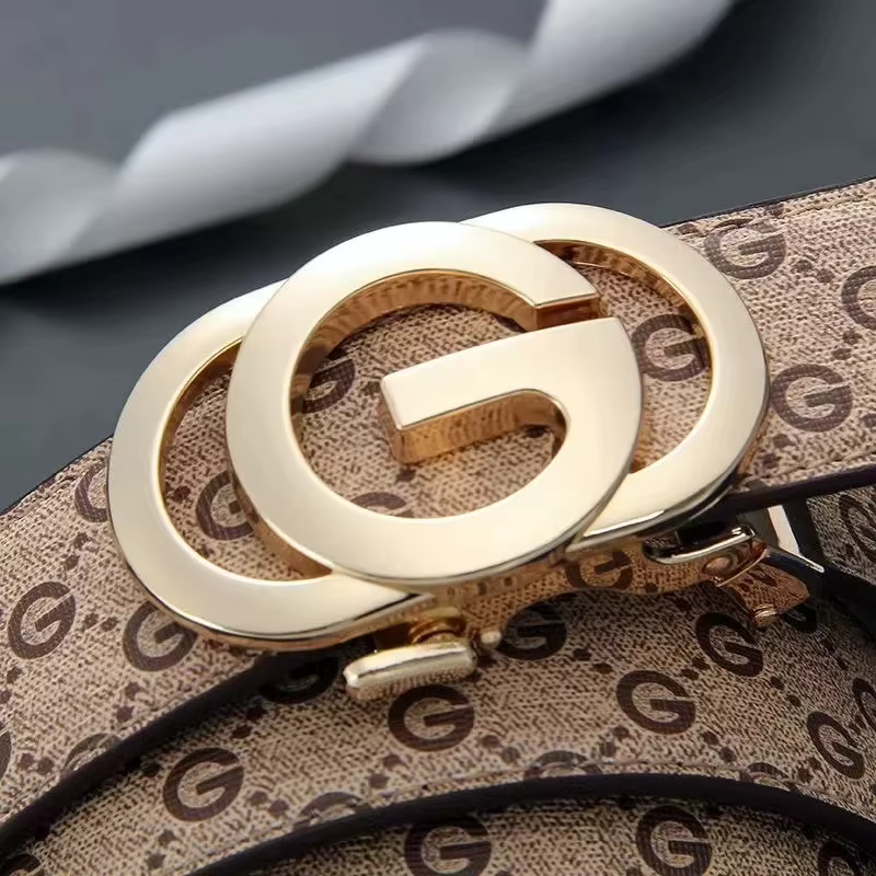 Ceinture en cuir véritable et cuir pour hommes, mode décontractée, marque de luxe, jeans, design pol