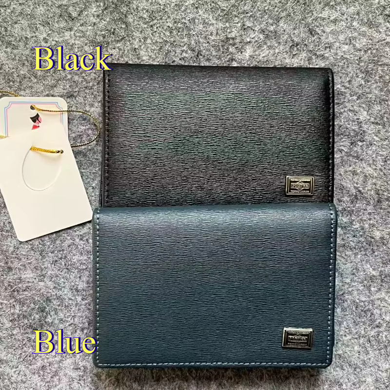 Portefeuille pliable en cuir véritable Porter 052-02207, mini porte-monnaie, porte-cartes, boîte cad