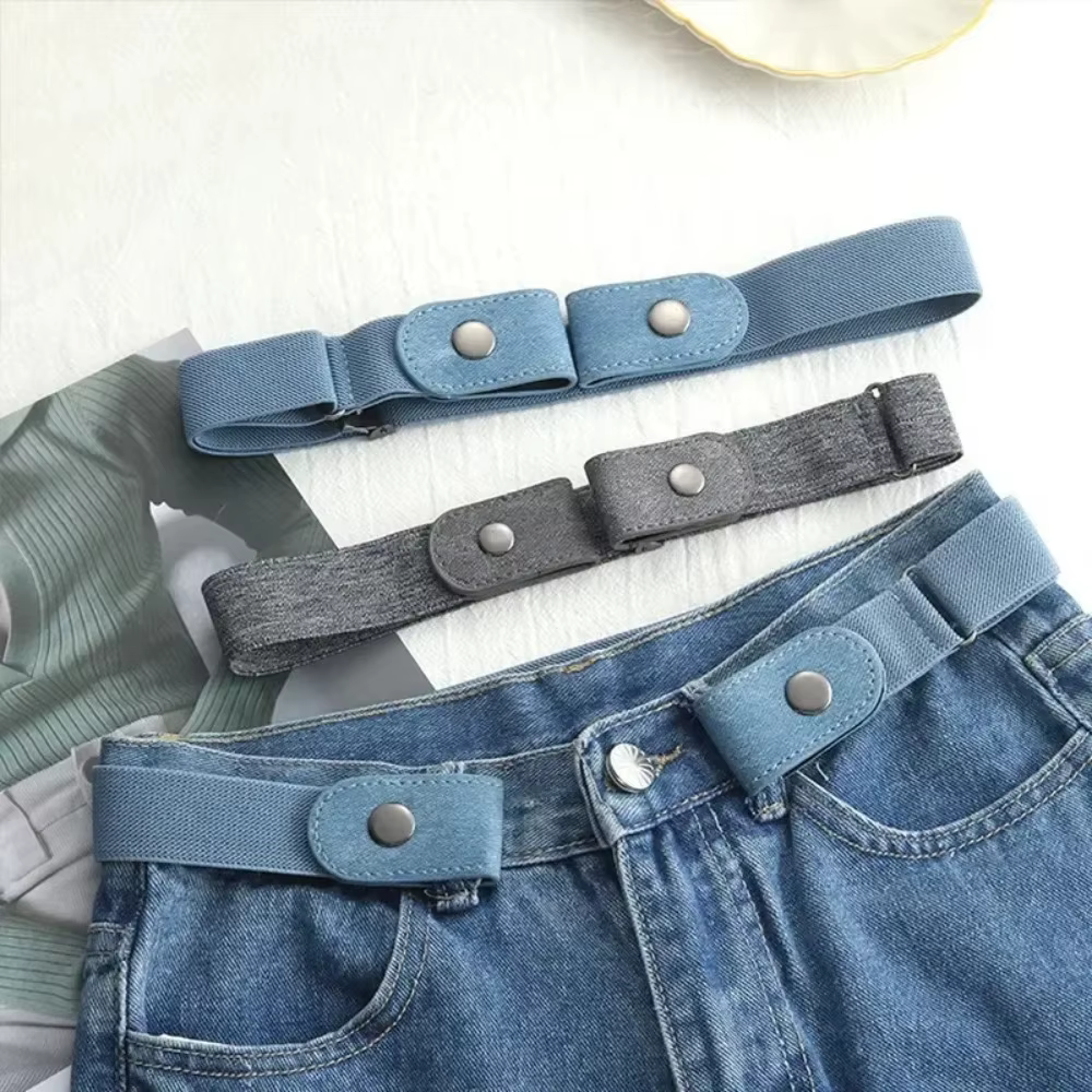 Ceinture extensible réglable sans boucle ceinture Invisible pour femmes hommes jean facile à porter 