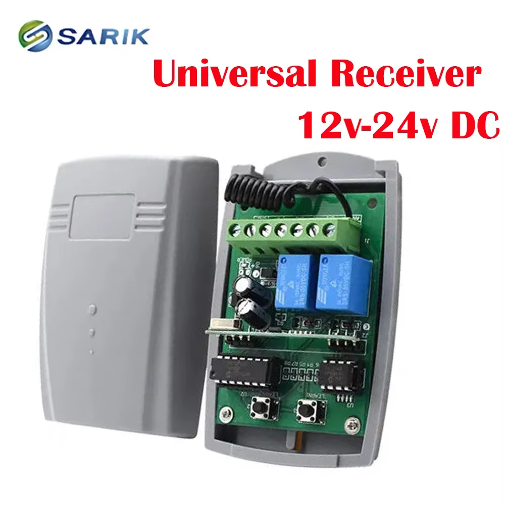 Commutateur intelligent de récepteur de porte de Garage, DC12V 24V 433.92MHz, commutateur émetteur à